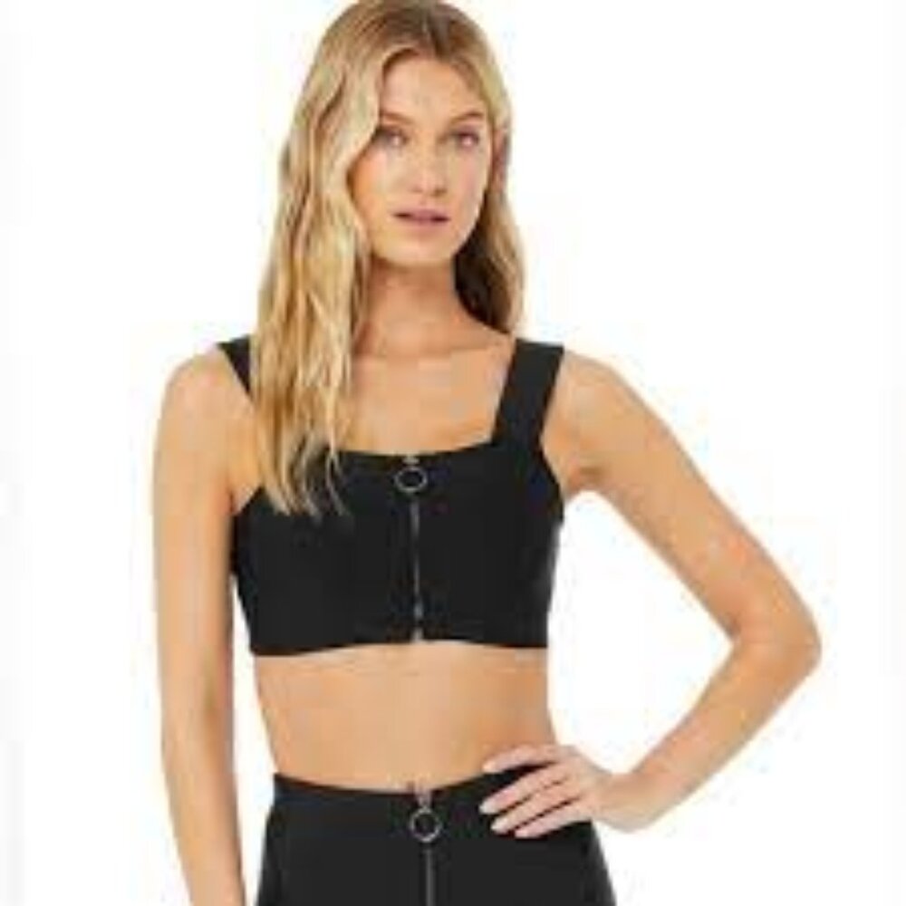 Alo Yoga Fast Bra - BLACK - Small